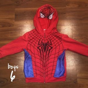 6 BOYS SPIDER-MAN ZIP-UP HOODIE